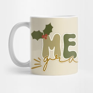 Merry Granny - Retro Midcentury Modern Christmas Mug